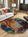 Caribbean Cove Collection Area Rug -  Bequia Octagon Multi  lifestyle 31