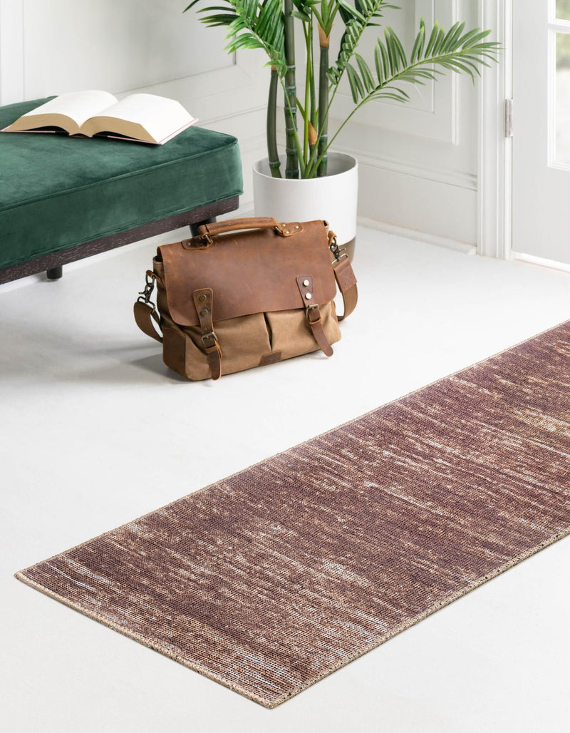 Sahara Essence Collection Area Rug - Oasis (Brown) Runner Brown  lifestyle 26