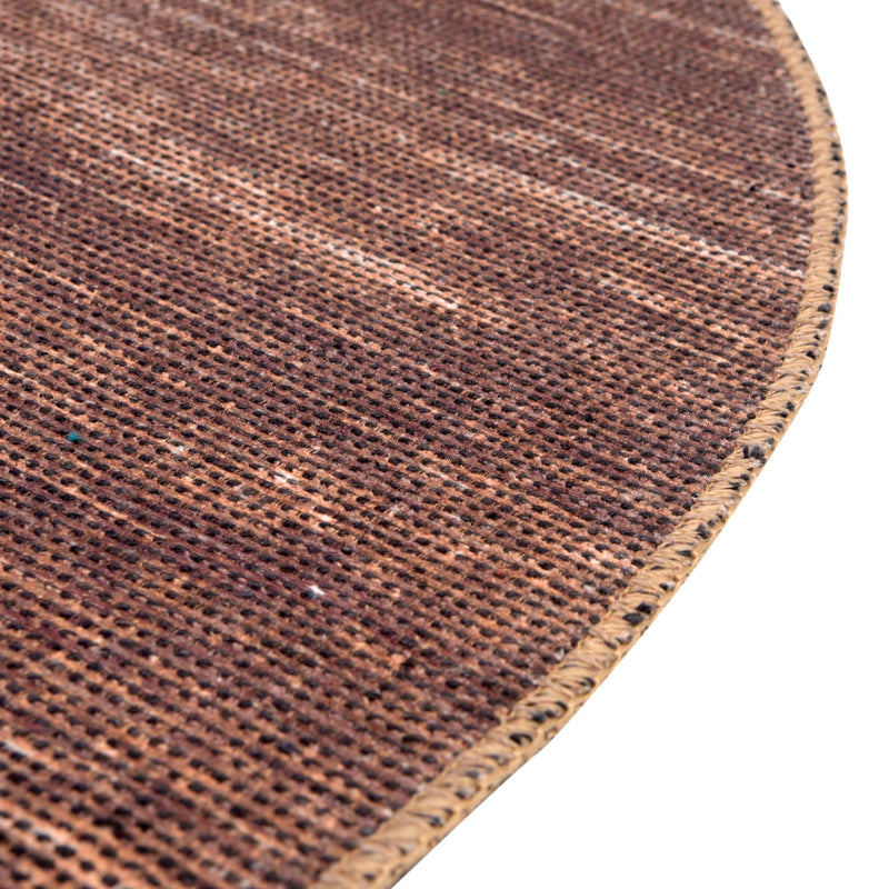 Sahara Essence Collection Area Rug - Oasis (Brown) Round Brown  lifestyle 36