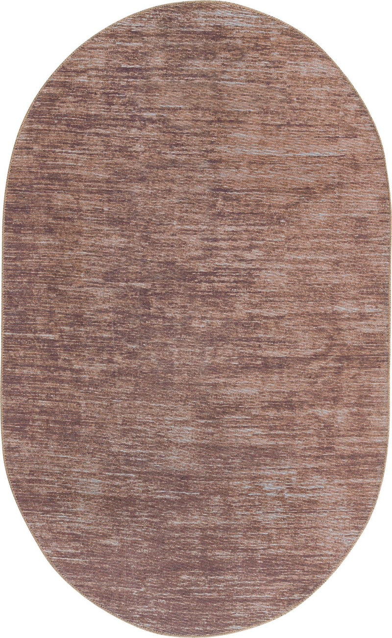 Sahara Essence Collection Area Rug - Oasis (Brown) Oval Brown  lifestyle 18