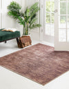 Sahara Essence Collection Area Rug - Oasis (Brown) Square Brown  lifestyle 30