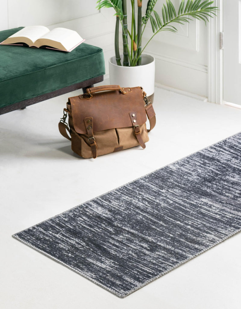 Sahara Essence Collection Area Rug - Oasis (Gray) Runner Gray  lifestyle 26
