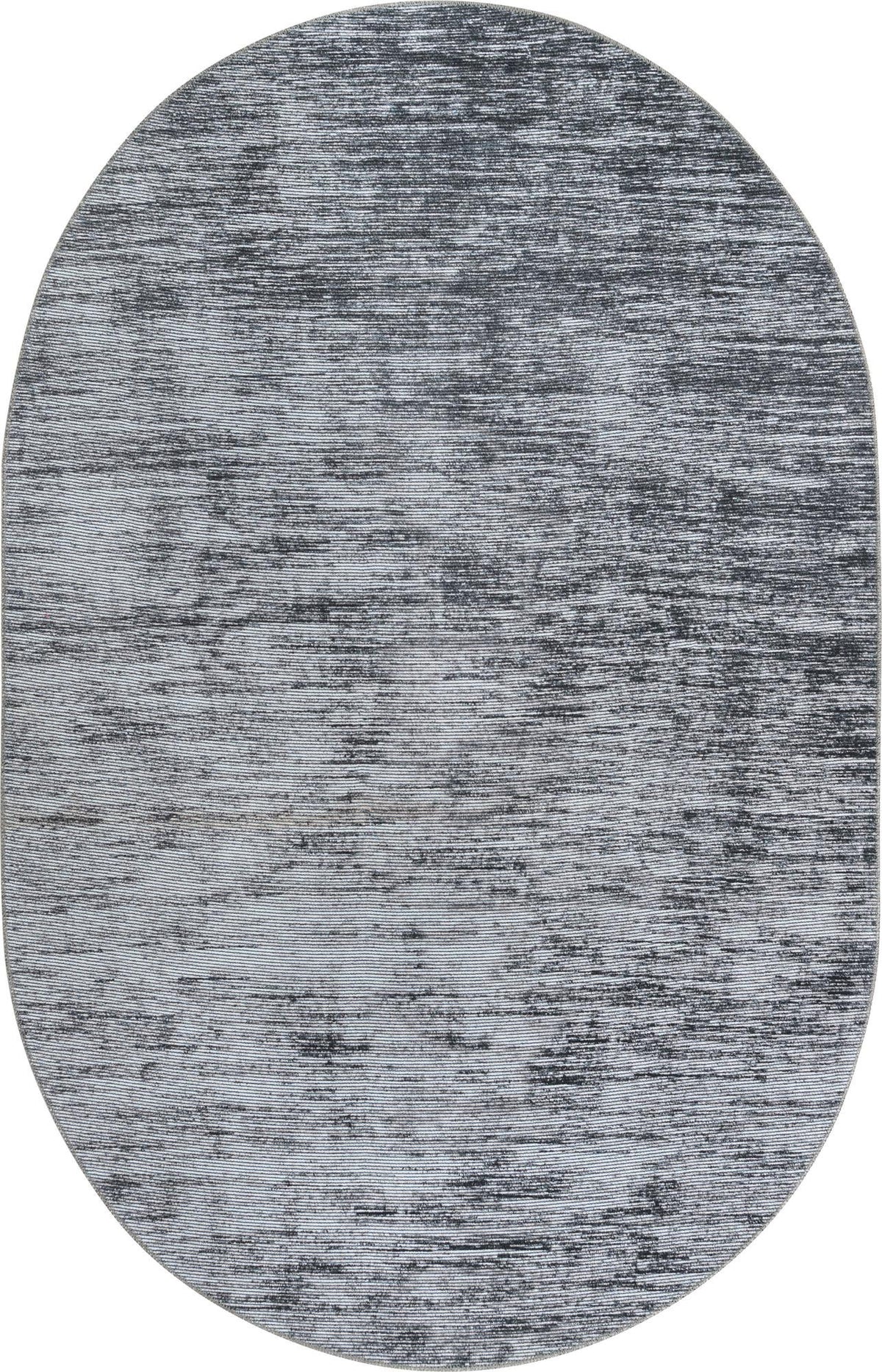 Sahara Essence Collection Area Rug - Oasis (Gray) Oval Gray  lifestyle 18