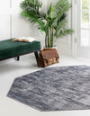 Sahara Essence Collection Area Rug - Oasis (Gray) Octagon Gray  lifestyle 29
