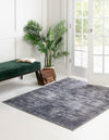 Sahara Essence Collection Area Rug - Oasis (Gray) Square Gray  lifestyle 30