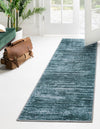 Sahara Essence Collection Area Rug - Oasis (Teal) Runner Teal  lifestyle 21