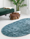 Sahara Essence Collection Area Rug - Oasis (Teal) Oval Teal  lifestyle 28