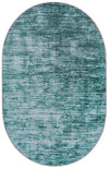Sahara Essence Collection Area Rug - Oasis (Teal) Oval Teal  lifestyle 21