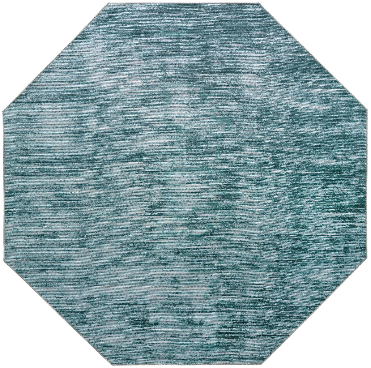 Sahara Essence Collection Area Rug - Oasis (Teal) Octagon Teal  lifestyle 19