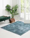 Sahara Essence Collection Area Rug - Oasis (Teal) Square Teal  lifestyle 30