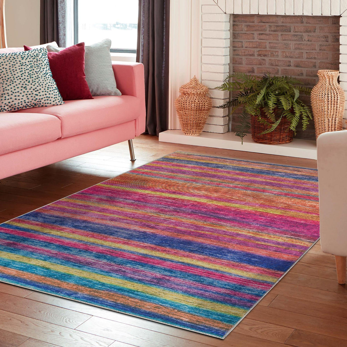 Sahara Essence Collection Area Rug - Oasis (Multi) Rectangle Multi  lifestyle 15
