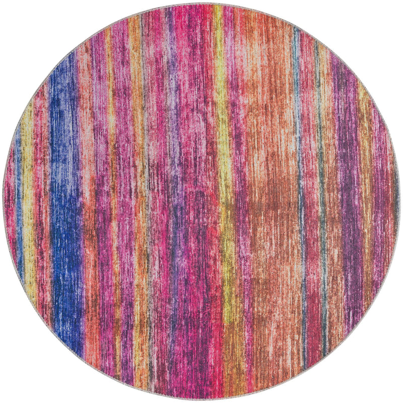 Sahara Essence Collection Area Rug - Oasis (Multi) Round Multi  lifestyle 17
