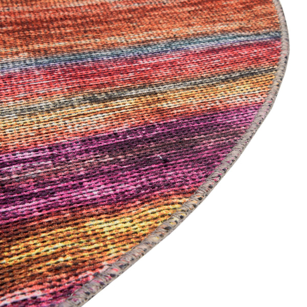 Sahara Essence Collection Area Rug - Oasis (Multi) Round Multi  lifestyle 42