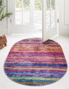 Sahara Essence Collection Area Rug - Oasis (Multi) Oval Multi  lifestyle 23