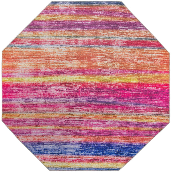 Sahara Essence Collection Area Rug - Oasis (Multi) Octagon Multi  lifestyle 19