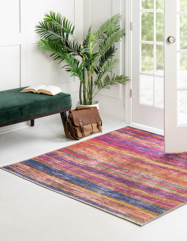 Sahara Essence Collection Area Rug - Oasis (Multi) Square Multi  lifestyle 30