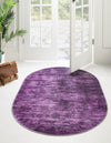 Sahara Essence Collection Area Rug - Oasis (Purple) Oval Purple  lifestyle 23