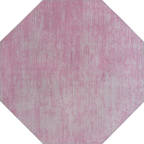 Sahara Essence Collection Area Rug - Oasis (Pink) Octagon Pink  lifestyle 19