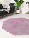 Sahara Essence Collection Area Rug - Oasis (Pink) Octagon Pink  lifestyle 29
