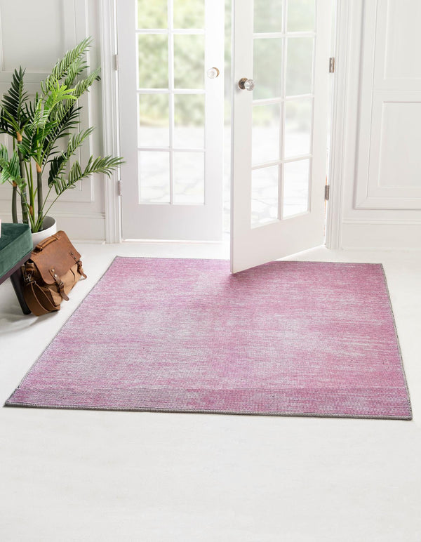 Sahara Essence Collection Area Rug - Oasis (Pink) Square Pink  lifestyle 25