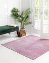 Sahara Essence Collection Area Rug - Oasis (Pink) Square Pink  lifestyle 30