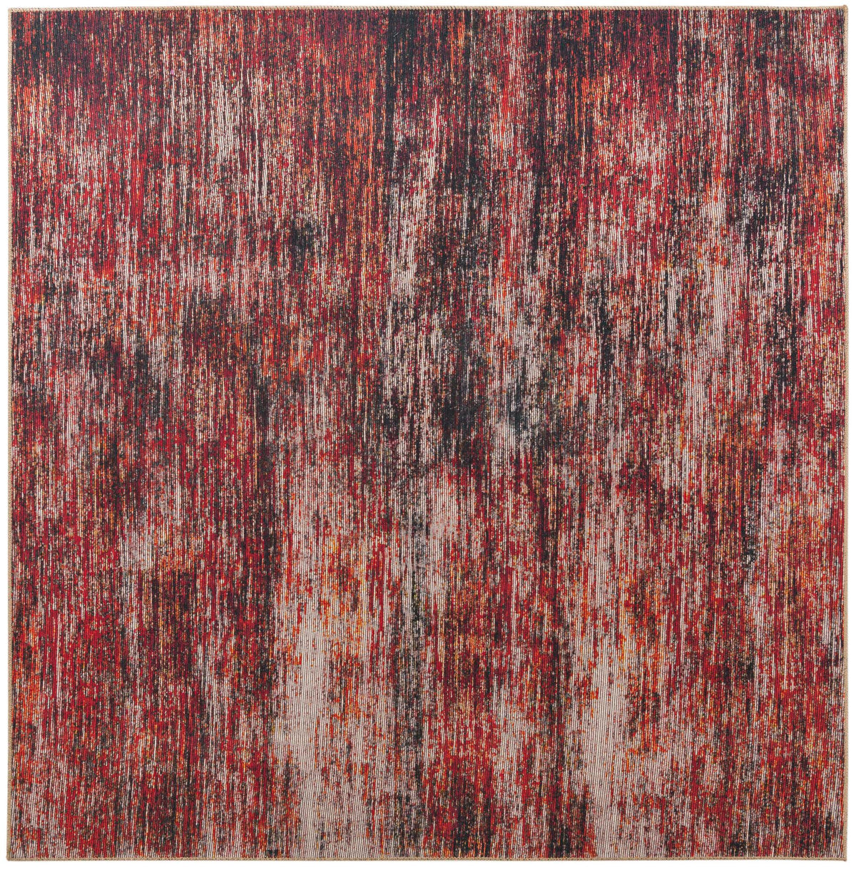Sahara Essence Collection Area Rug - Oasis (Rust Red) Square Rust Red  lifestyle 20