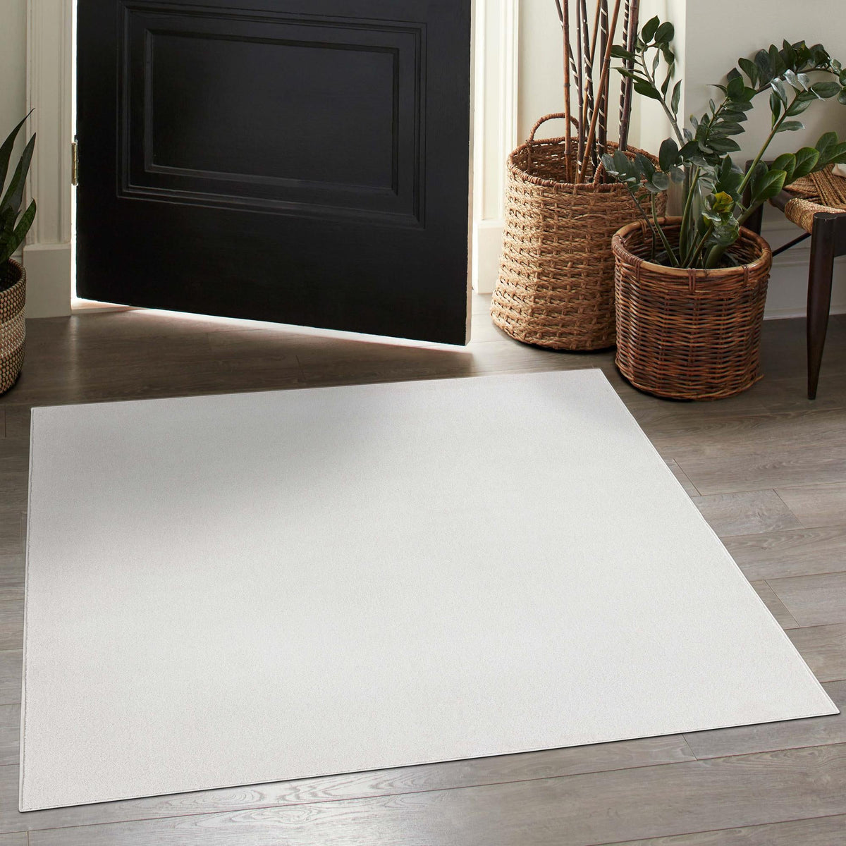 Everyday Elegance Collection Area Rug - Serenity (Cloud Gray) Square Cloud Gray  lifestyle 39