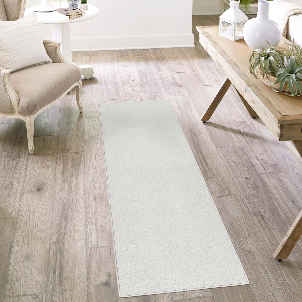 Everyday Elegance Collection Area Rug - Serenity (Cloud Gray) Runner Cloud Gray  lifestyle 40