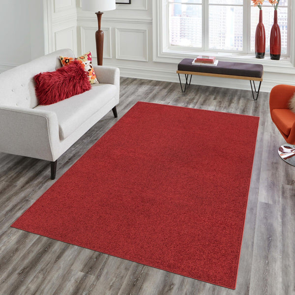 Everyday Elegance Collection Area Rug - Serenity (Garnet red) Rectangle Garnet red  lifestyle 13