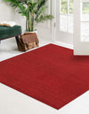 Everyday Elegance Collection Area Rug - Serenity (Garnet red) Square Garnet red  lifestyle 17