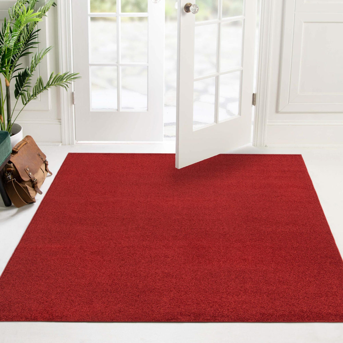 Everyday Elegance Collection Area Rug - Serenity (Garnet red) Square Garnet red  lifestyle 39