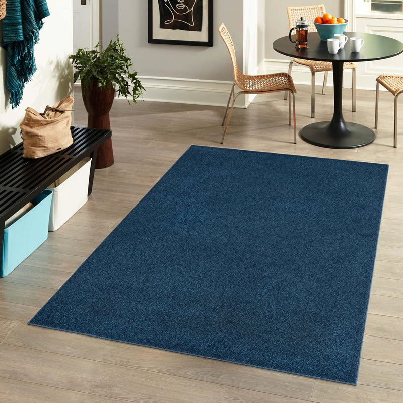 Everyday Elegance Collection Area Rug - Serenity (Navy Blue) Rectangle Navy Blue  lifestyle 13