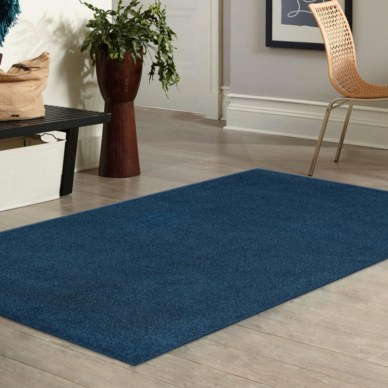 Everyday Elegance Collection Area Rug - Serenity (Navy Blue) Rectangle Navy Blue  lifestyle 14
