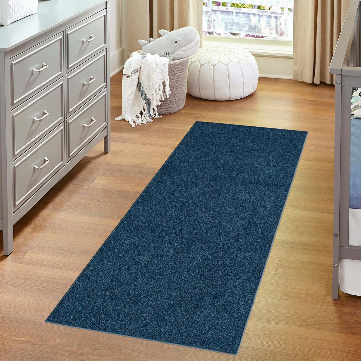 Everyday Elegance Collection Area Rug - Serenity (Navy Blue) Runner Navy Blue  lifestyle 40