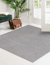 Everyday Elegance Collection Area Rug - Serenity (Pebble Gray) Square Pebble Gray  lifestyle 17