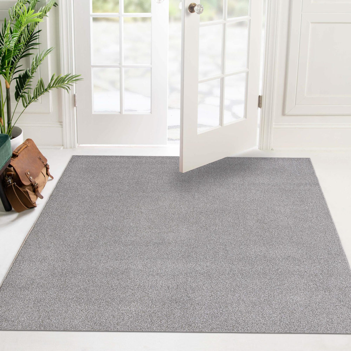 Everyday Elegance Collection Area Rug - Serenity (Pebble Gray) Square Pebble Gray  lifestyle 39