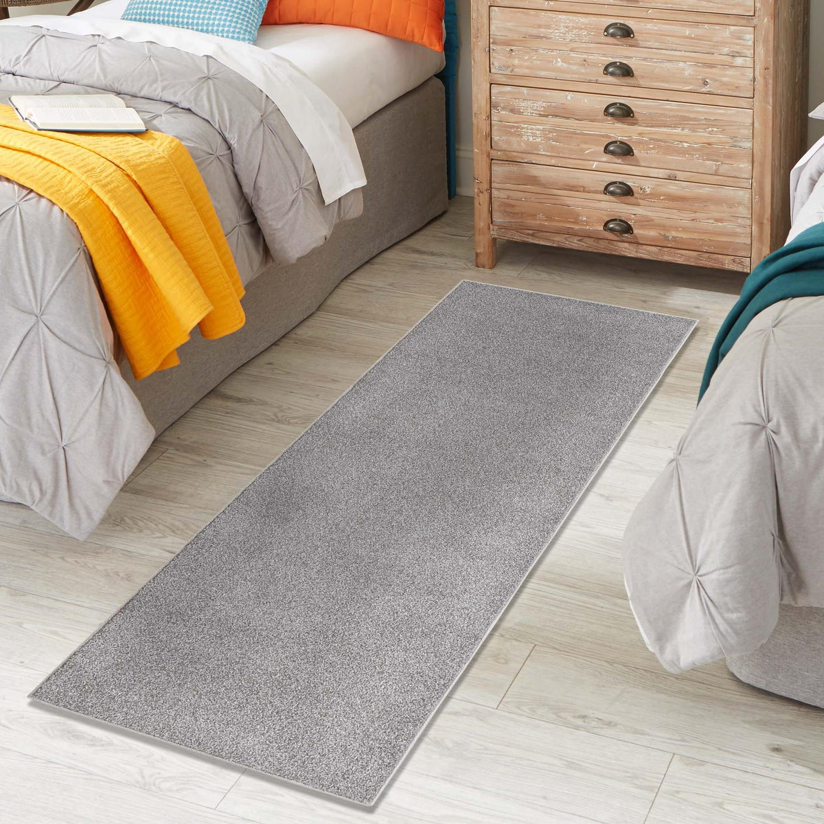 Everyday Elegance Collection Area Rug - Serenity (Pebble Gray) Runner Pebble Gray  lifestyle 40