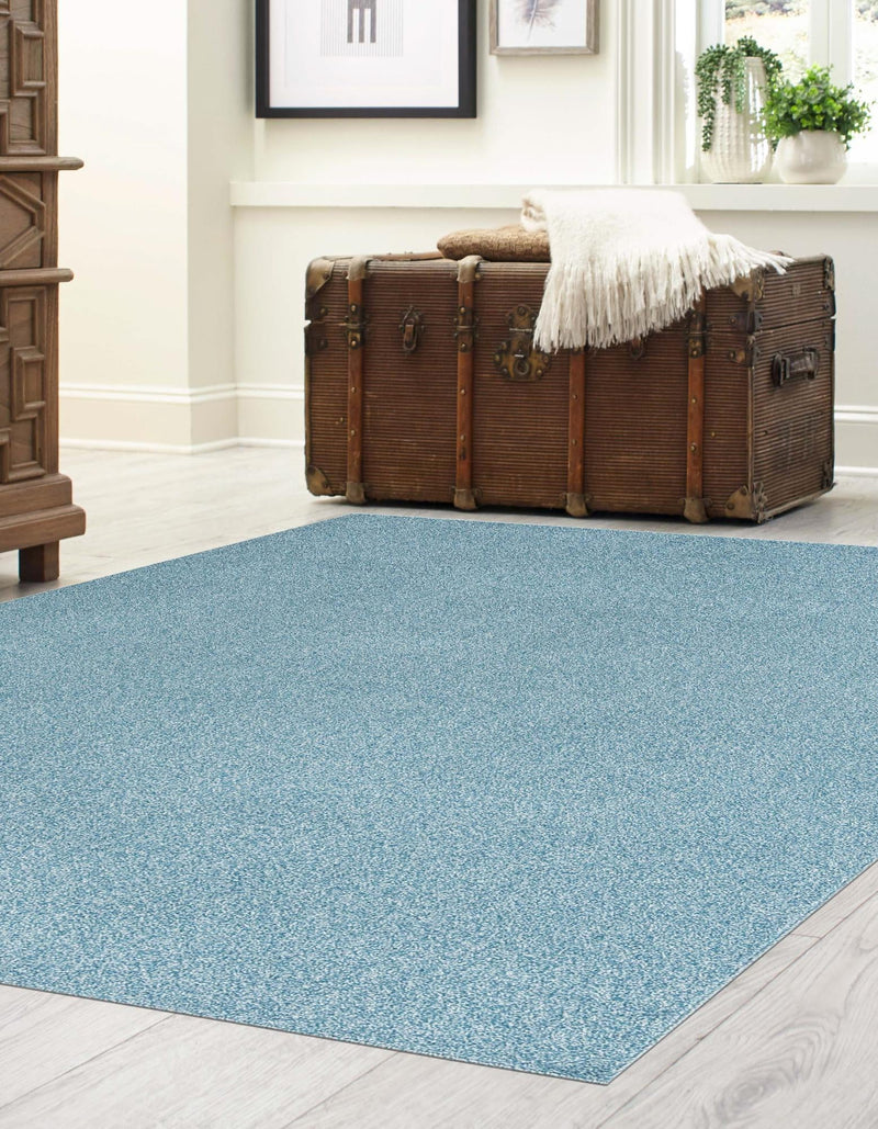 Everyday Elegance Collection Area Rug - Serenity (Santorini Blue) Rectangle Santorini Blue  lifestyle 2
