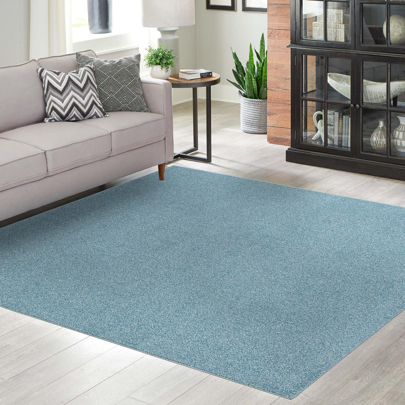 Everyday Elegance Collection Area Rug - Serenity (Santorini Blue) Square Santorini Blue  lifestyle 39