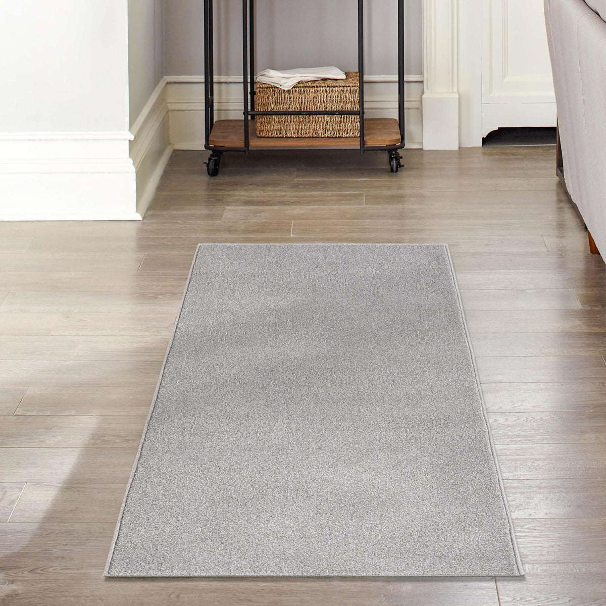Everyday Elegance Collection Area Rug - Serenity (Smoke Gray) Runner Smoke Gray  lifestyle 42