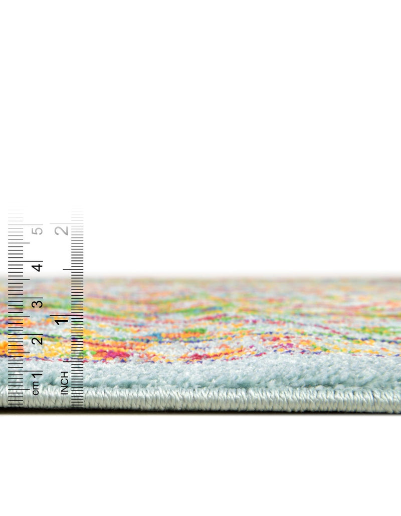 Caribbean Cove Collection Area Rug -  Tobago Octagon Aqua  lifestyle 69