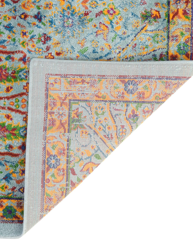 Caribbean Cove Collection Area Rug -  Tobago Octagon Aqua  lifestyle 97