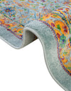 Caribbean Cove Collection Area Rug -  Tobago Octagon Aqua  lifestyle 103