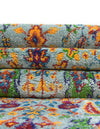 Caribbean Cove Collection Area Rug -  Tobago Octagon Aqua  lifestyle 123