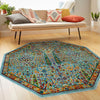 Caribbean Cove Collection Area Rug -  Tobago Octagon Aqua  lifestyle 125