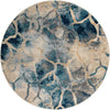 Celestial Haven Collection Area Rug -  Galaxy Round Navy Blue  lifestyle 26