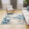 Celestial Haven Collection Area Rug -  Galaxy Square Navy Blue  lifestyle 152