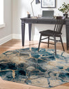 Celestial Haven Collection Area Rug -  Galaxy Octagon Navy Blue  lifestyle 63