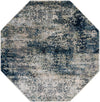 Celestial Haven Collection Area Rug -  Comet Octagon Navy Blue  lifestyle 32