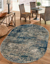Celestial Haven Collection Area Rug -  Comet Oval Navy Blue  lifestyle 63